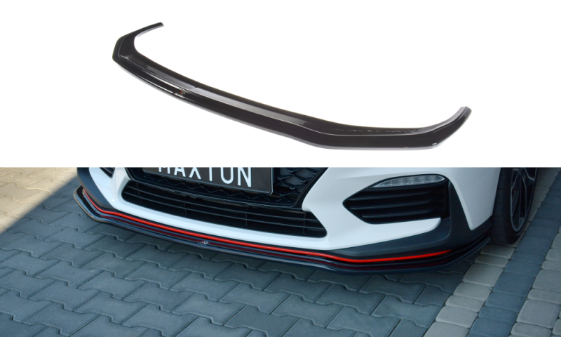 Maxton Front Splitter V.2 Hyundai I30 N Mk3 Hatchback / Fastback schwarz Hochglanz HY-I30-3-N-FD2-G
