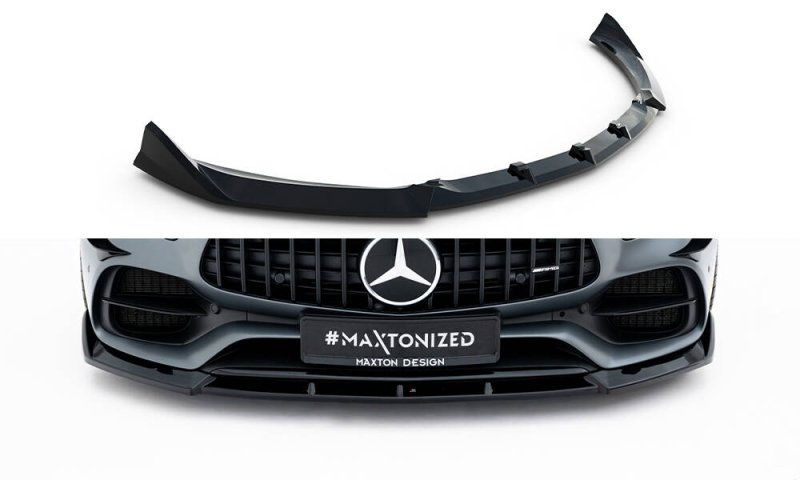 Maxton Front Ansatz Mercedes-AMG GT C C190 Facelift schwarz Hochglanz ME-AMG-GTC-1F-FD1-G
