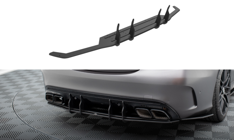 Maxton Street Pro Heckschürze Mercedes-AMG C63 Limousine / Kombi W205 Facelift MEC205F63CNC-RS1BRB