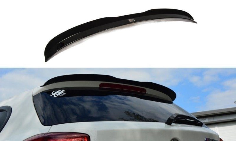 Maxton Spoiler CAP für BMW 1er F20/F21 M-Power schwarz Hochglanz BM-1-F20-M-CAP1-G