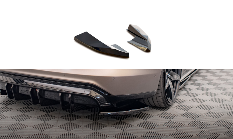 Maxton Heck Ansatz Flaps Diffusor V.2 für Audi e-Tron GT / RS GT Mk1 schwarz Hochglanz AU-ETRON-1-RS-RSD2-G