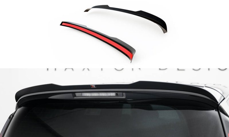 Maxton Spoiler CAP Abrisskante Renault Espace Mk5 Facelift schwarz Hochglanz RE-ES-5F-CAP1-G