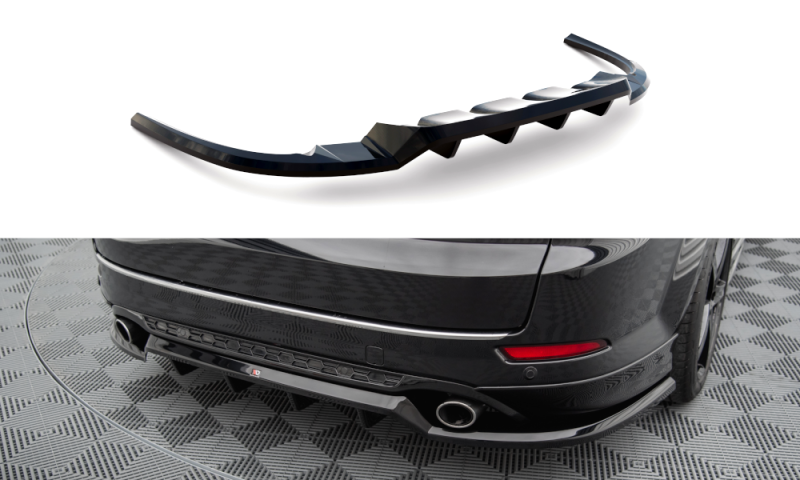 Maxton Mittlerer Cup Diffusor Heck Ansatz Ford Mondeo Kombi ST-Line Mk4 Facelift schwarz Hochglanz FO-MO-4-STLINE-K-RD1G+RD2-G