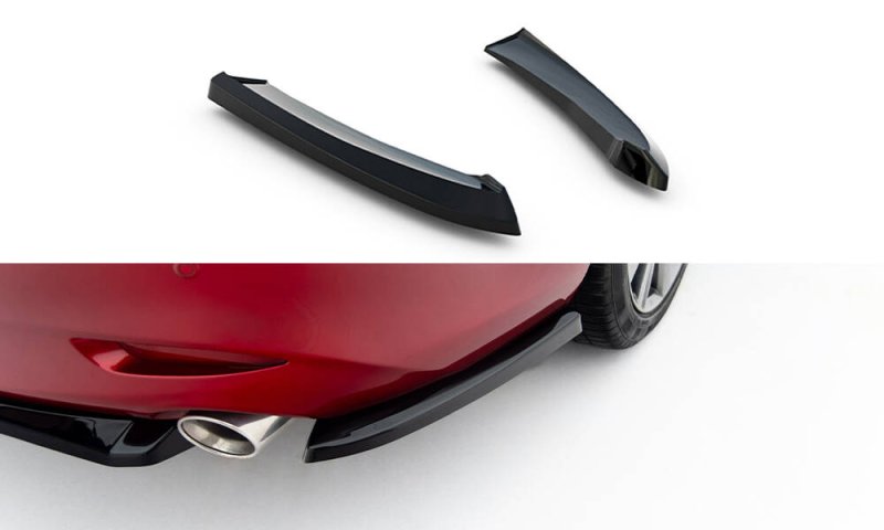 Maxton Heck Ansatz Flaps Diffusor Mazda 6 Limousine Mk3 Facelift schwarz Hochglanz MA-6-3F2-RSD1-G