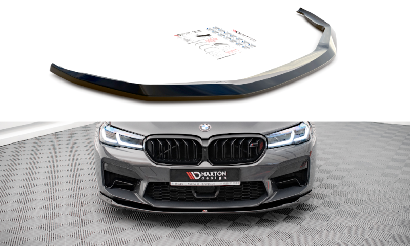 Maxton Front Ansatz V.3 für BMW M5 F90 Facelift schwarz Hochglanz BM-5-90F-M-FD3-G