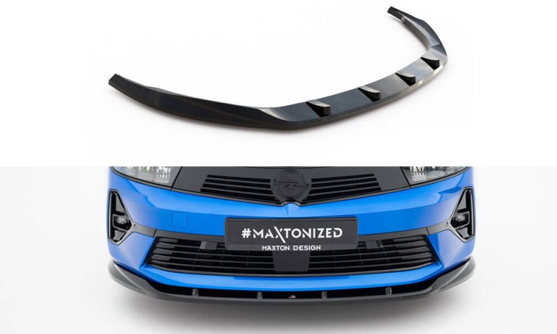 Maxton Front Ansatz V.2 Opel Astra L (MK6) schwarz Hochglanz OP-AS-L-ST-FD2-G