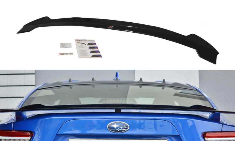 Maxton Spoiler CAP V.2 für SUBARU BRZ/ TOYOTA GT86 FACELIFT   schwarz Hochglanz TO-GT86-1F-CAP1-G