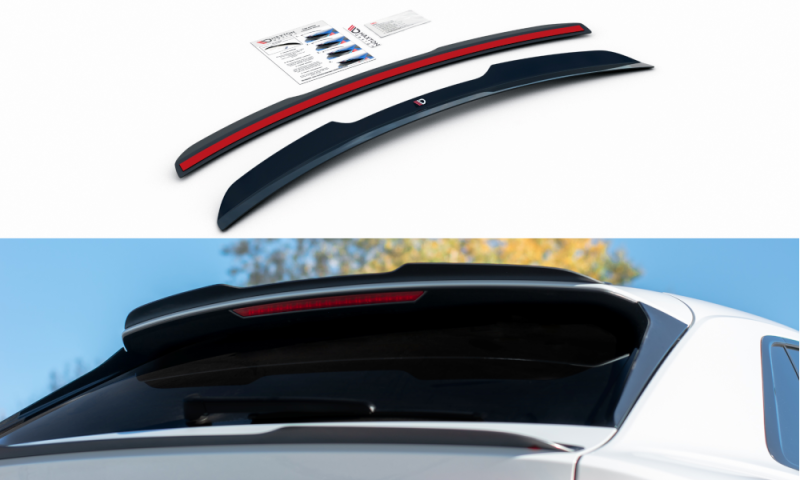 Maxton Spoiler CAP V.1 für Audi Q8 S-line schwarz Hochglanz AU-Q8-1-SLINE-CAP1-G