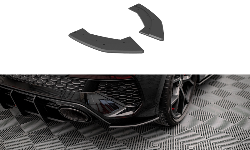 Maxton Street Pro Heck Ansatz Flaps Diffusor für Audi RS3 Sportback 8Y AURS38YCNC-RSD1B