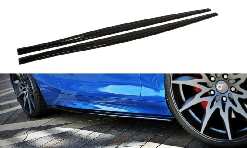 Maxton Seitenschweller Ansatz für V.1 für BMW 1er F20 M135i / M140i / M-Paket schwarz Hochglanz BM-1-F20F-M-SD1-G