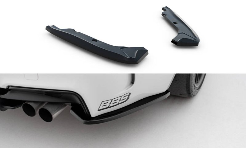 Maxton Heck Ansatz Flaps Diffusor BMW 1er M Coupe E82 schwarz Hochglanz BM-1-82-M-RSD1-G