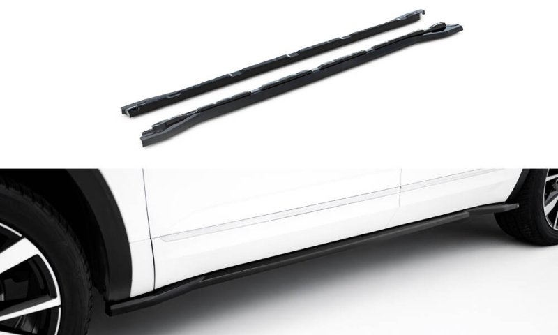 Maxton Seitenschweller Ansatz VW Atlas R-Line Mk1 Facelift 2 schwarz Hochglanz VW-AT-1F-RLINE-SD1-G