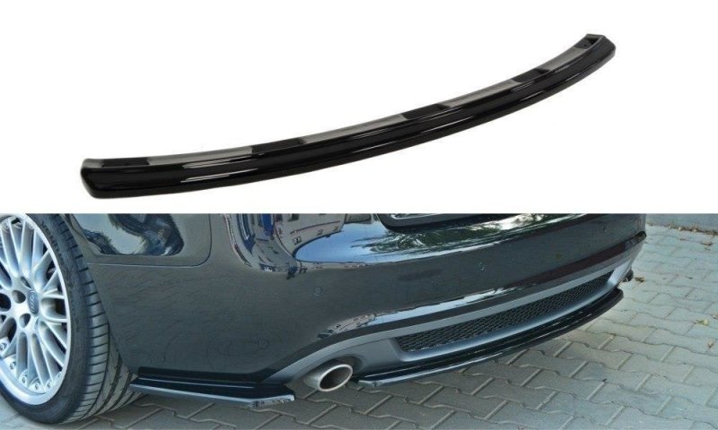 Maxton Mittlerer Diffusor Heck Ansatz für AUDI A5 S-LINE  schwarz Hochglanz AU-A5-SLINE-RD1-G