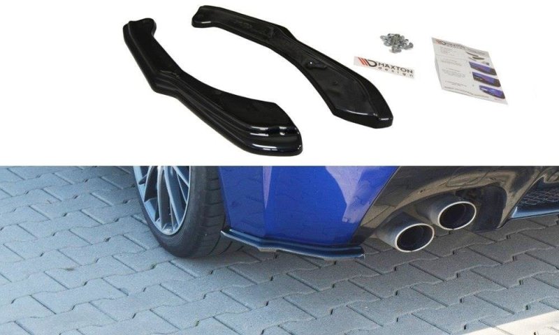 Maxton Heck Ansatz Flaps Diffusor für Lexus RC F schwarz Hochglanz LE-RCF-1-RSD1-G