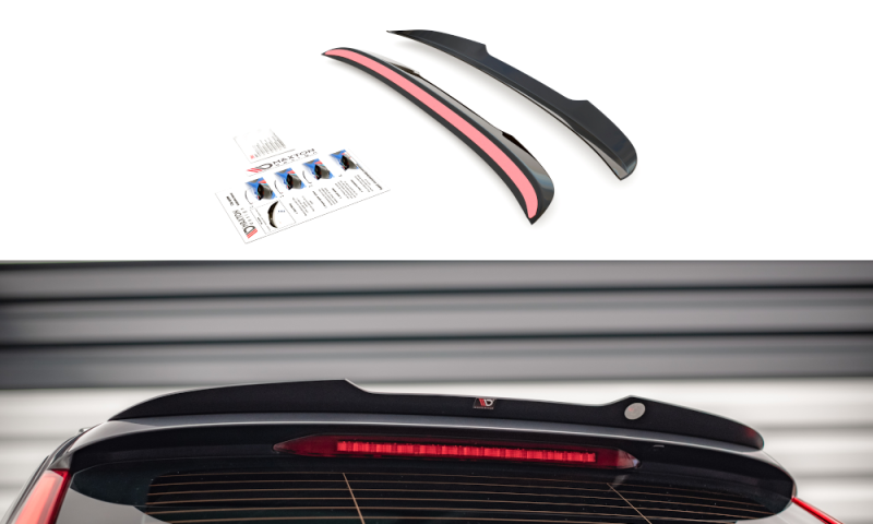 Maxton Spoiler CAP für Volvo V90 Mk2 schwarz Hochglanz VO-V90-2-CAP1-G