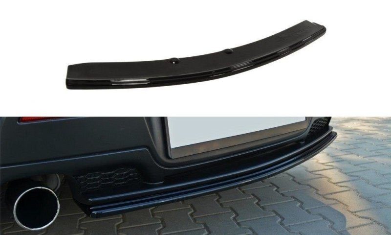 Maxton Mittlerer Diffusor Heck Ansatz für MAZDA 3 MPS MK1 PREFACE  schwarz Hochglanz MA-3-MPS-1-RD1-G
