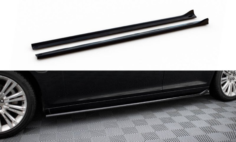 Maxton Seitenschweller Ansatz Chrysler 300 Mk2 schwarz Hochglanz CHR-300C-2-SD1-G