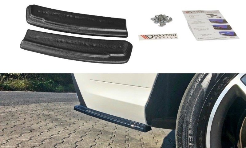 Maxton Heck Ansatz Flaps Diffusor für Mercedes GLE W166 AMG-Line Carbon Look  ME-GLE-166-AMGLINE-RSD1-C