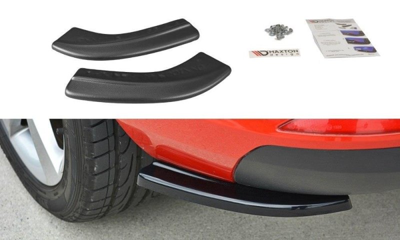 Maxton Heck Ansatz Flaps Diffusor für Skoda Rapid Spaceback schwarz Hochglanz SK-RA-1-SB-RSD1-G