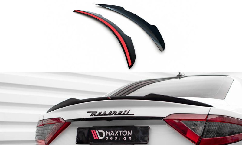 Maxton Spoiler CAP Abrisskante Maserati Granturismo S Mk1 schwarz Hochglanz MS-GT-1-S-CAP1-G