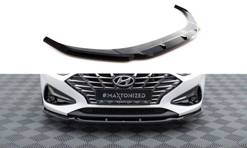 Maxton Front Ansatz V.1 Hyundai I30 Mk3 Facelift schwarz Hochglanz HY-I30-3F-FD1-G