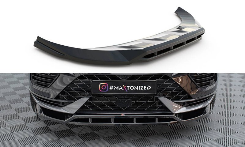 Maxton Front Ansatz Cupra Ateca Mk1 Facelift schwarz Hochglanz CU-AT-1F-FD1G+FD1R-G