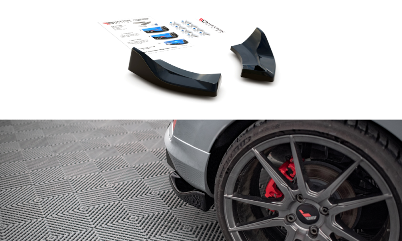 Maxton Heck Ansatz Flaps Diffusor V.1 für Ford Fiesta ST Mk8 schwarz Hochglanz FO-FI-8-ST-RSD1-G