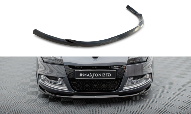 Maxton Front Ansatz V.2 Renault Megane GT Mk3 Facelift schwarz Hochglanz RE-ME-3-GT-FD2-G