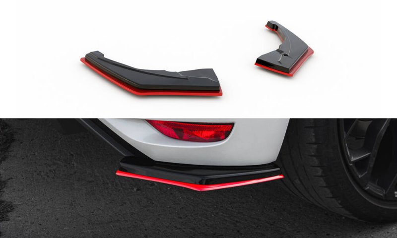 Maxton Heck Ansatz Flaps Diffusor V.2 Renault Megane RS Mk4 RE-ME-4-RS-RSD1G+RSD1R-RED