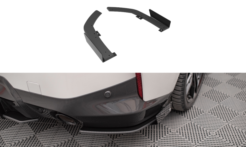 Maxton Street Pro Heck Ansatz Flaps Diffusor +Flaps für BMW 2 Coupe M-Paket G42 schwarz Hochglanz BM242MPACKCNC-RSD1B+RSF1-G