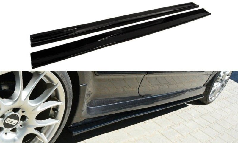 Maxton Seitenschweller Ansatz für OPEL ASTRA H (FOR OPC / VXR) schwarz Hochglanz OP-AS-3-OPC-SD1-G