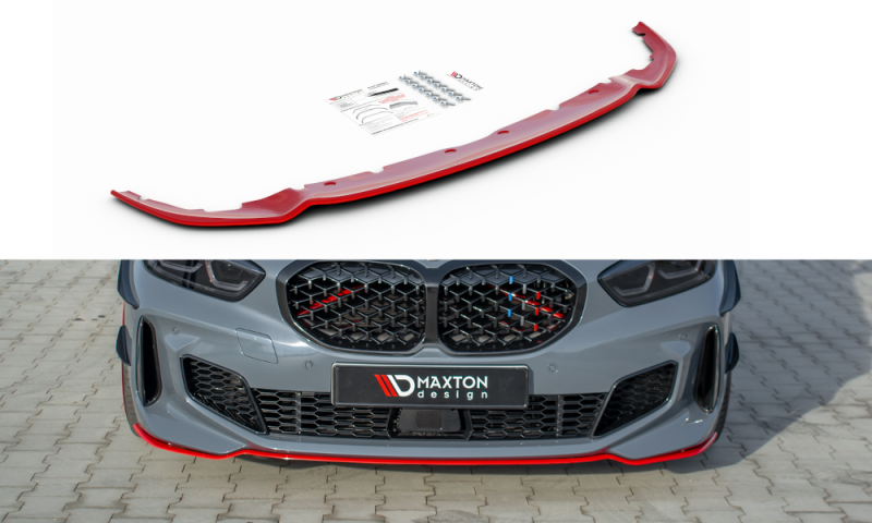 Maxton Front Ansatz V.4 für BMW 1er F40 M-Paket/ M135i  BM-1-40-MPACK-FD4-RED