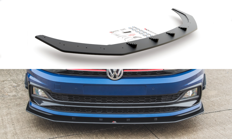 Maxton Racing Front Ansatz für passend für Volkswagen Polo AW GTI VWPO6GTICNC-FD3B