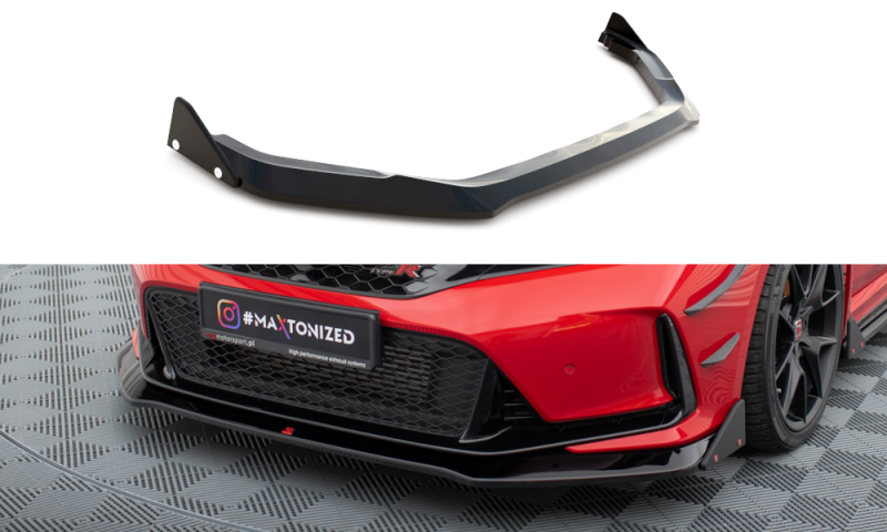 Maxton Front Ansatz V.1 +Flaps für Honda Civic Type-R Mk 11 HO-CI-11-TYPE-R-FD1G+FSF1B