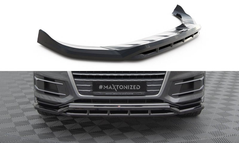 Maxton Front Ansatz Audi Q7 Mk2 schwarz Hochglanz AU-Q7-2-FD1G+FD1R-G
