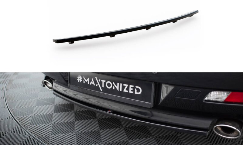 Maxton Mittlerer Cup Diffusor Heck Ansatz BMW 6er Coupe / Cabrio E63 / E64 schwarz Hochglanz BM-6-63-RD1G+RD2-G