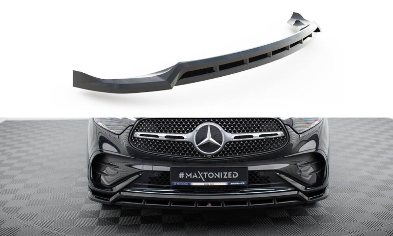 Maxton Front Ansatz Mercedes-Benz GLC SUV / Coupe AMG-Line X254 / C254 schwarz Hochglanz ME-GLC-X254-AMGLINE-FD1G+FD1R-G