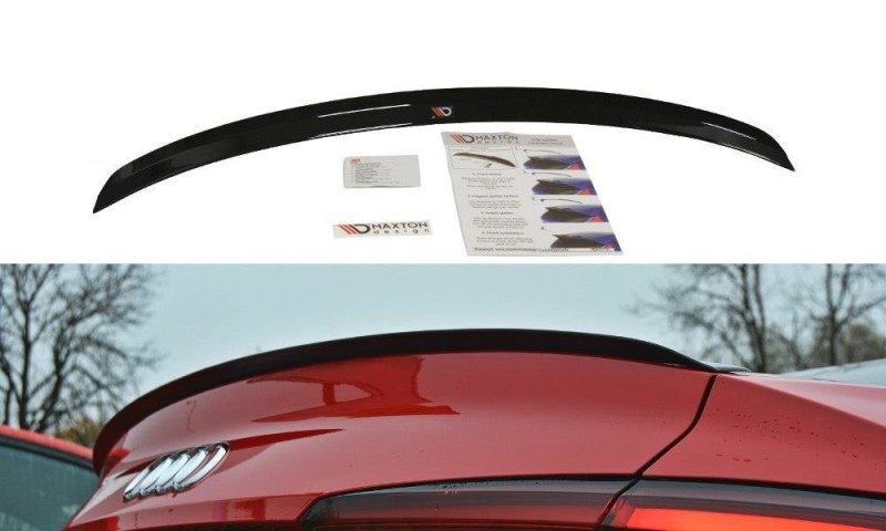 Maxton Spoiler CAP für Audi A5 S-Line F5 Coupe schwarz Hochglanz AU-A5-2-SLINE-CAP1-G