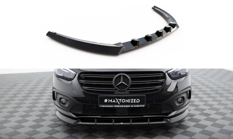 Maxton Front Ansatz Mercedes-Benz T W420 schwarz Hochglanz ME-T-1-FD1-G