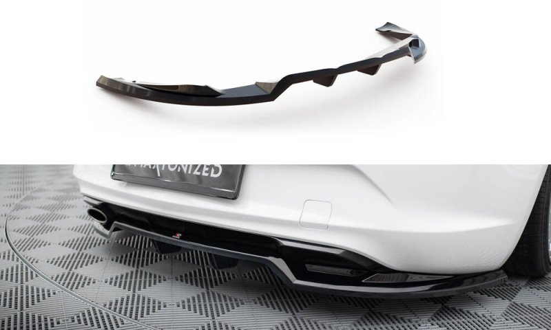 Maxton Mittlerer Cup Diffusor Heck Ansatz Opel Cascada schwarz Hochglanz OP-CA-1-RD1G+RD2-G