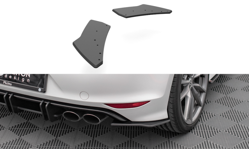 Maxton Street Pro Heck Ansatz Flaps Diffusor für Volkswagen Golf R Mk7 VWGO7RCNC-RSD1B