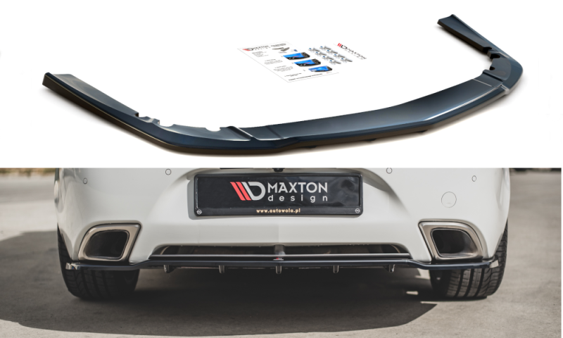 Maxton Mittlerer Diffusor Heck Ansatz DTM Look für Opel Insignia Mk. 1 OPC Facelift schwarz Hochglanz OP-IS-1F-OPC-RD1G+RD2-G