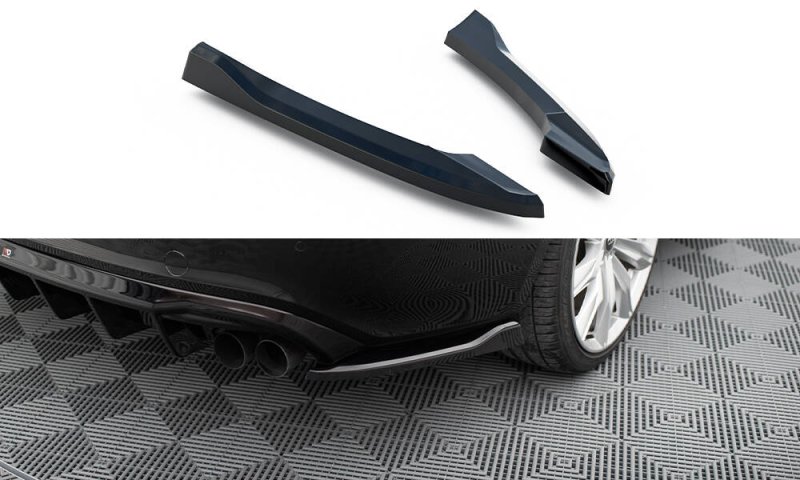 Maxton Heck Ansatz Flaps Diffusor V.2 Audi S5 / A5 S-Line Coupe / Cabriolet 8T schwarz Hochglanz AU-S5-1-RSD2-G