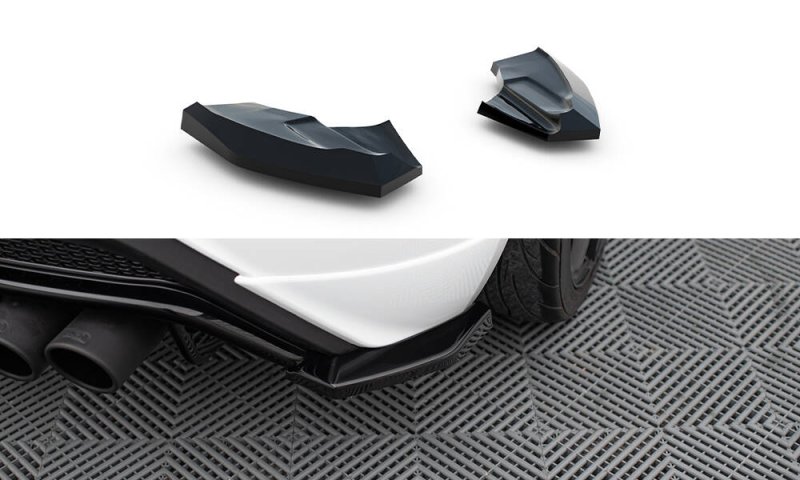 Maxton Heck Ansatz Flaps Diffusor V.3 Ford Fiesta ST Mk7 Facelift schwarz Hochglanz FO-FI-7F-ST-RSD3-G