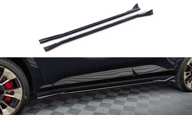 Maxton Seitenschweller Ansatz BMW XM G09 schwarz Hochglanz BM-XM-1-SD1-G