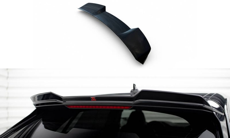 Maxton HeckSpoiler CAP Abrisskante Abrisskante 3D Audi RSQ8 Mk1 schwarz Hochglanz AU-RSQ8-1-CAP3-G