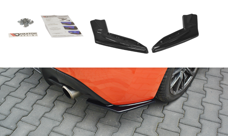 Maxton Heck Ansatz Flaps Diffusor V.1 für TOYOTA GT86 FACELIFT  schwarz Hochglanz TO-GT86-1F-RSD1-G