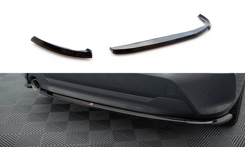 Maxton Heck Ansatz Flaps Diffusor BMW 1er F40 schwarz Hochglanz BM-1-40-RSD1-G