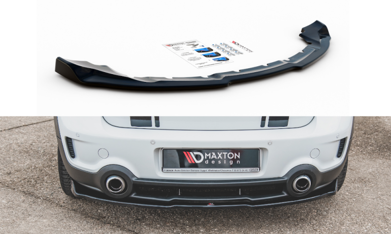 Maxton Mittlerer Diffusor Heck Ansatz für Mini Countryman Mk1 JCW schwarz Hochglanz MC-CO-S-1-RD1-G