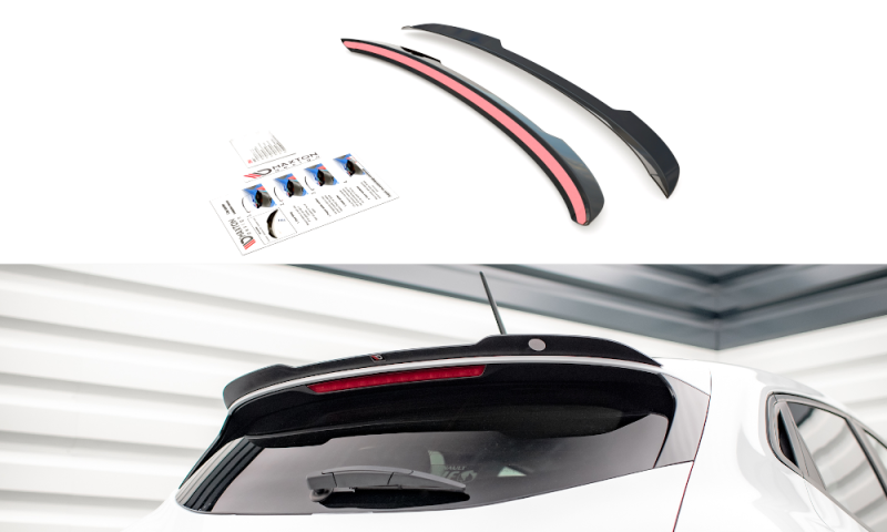 Maxton Spoiler CAP für Renault Clio Mk5 schwarz Hochglanz RE-CL-5-CAP1-G